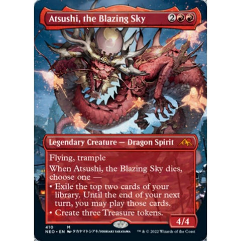 Magic Single - Atsushi, the Blazing Sky (Borderless) (Foil)