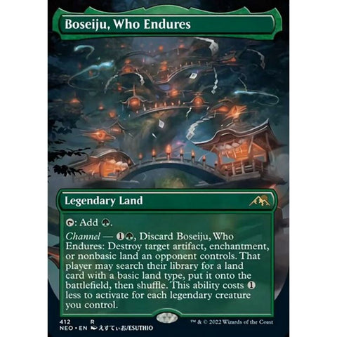 Magic Single - Boseiju, Who Endures (Borderless) (Foil)