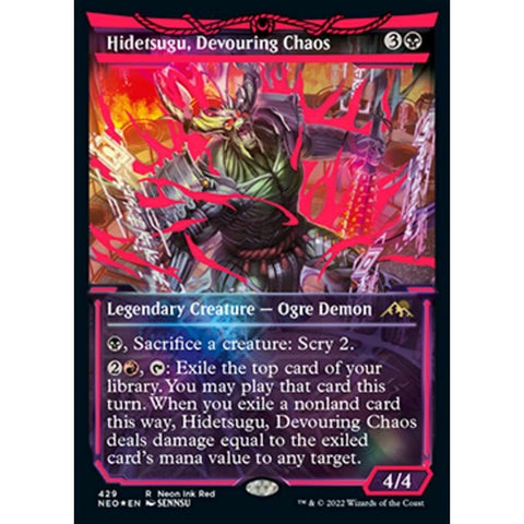Magic Single - Hidetsugu, Devouring Chaos (Showcase) (Foil)