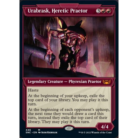 Magic Single - Urabrask, Heretic Praetor (Showcase) (Foil Etched)