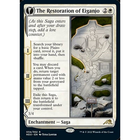 Magic Single - The Restoration of Eiganjo // Architect of Restoration (Foil)