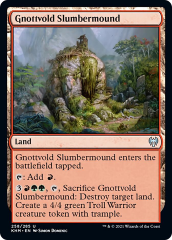 Magic Single - Gnottvold Slumbermound (Foil)