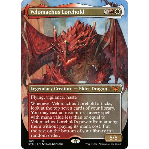 Magic Single - Velomachus Lorehold (Borderless) (Foil)