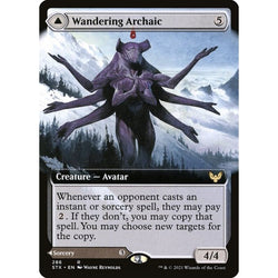 Magic Single - Wandering Archaic // Explore the Vastlands (Foil) (Extended Art)