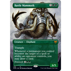 Magic Single - Battle Mammoth (Borderless Foil)
