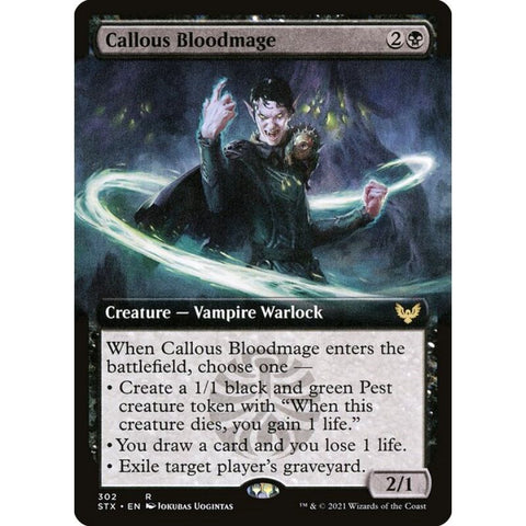 Magic Single - Callous Bloodmage (Foil) (Extended Art)