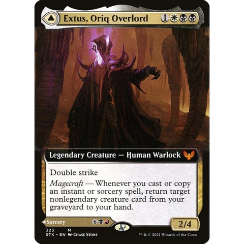 Magic Single - Extus, Oriq Overlord // Awaken the Blood Avatar (Foil) (Extended Art)