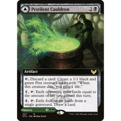 Magic Single - Pestilent Cauldron // Restorative Burst (Foil) (Extended Art)
