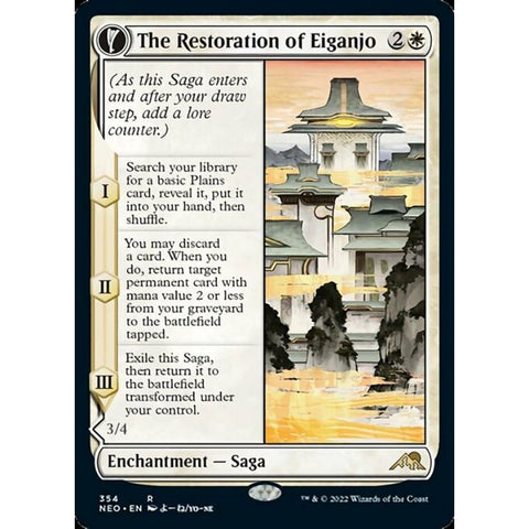 Magic Single - The Restoration of Eiganjo // Architect of Restoration (Showcase) (Foil)