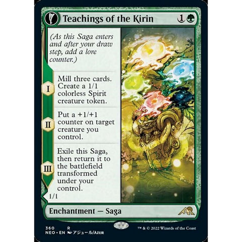 Magic Single - Teachings of the Kirin // Kirin-Touched Orochi (Showcase) (Foil)
