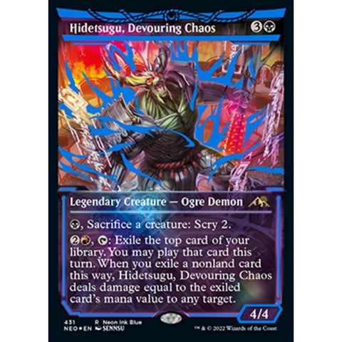 Magic Single - Hidetsugu, Devouring Chaos (Showcase) (Foil)