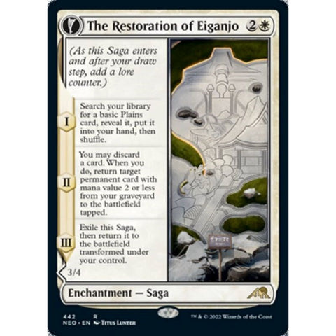 Magic Single - The Restoration of Eiganjo // Architect of Restoration (Extendedart) (Foil)
