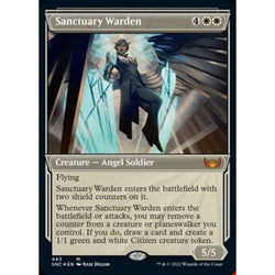 Magic Single - Sanctuary Warden (Showcase) (Foil Etched)