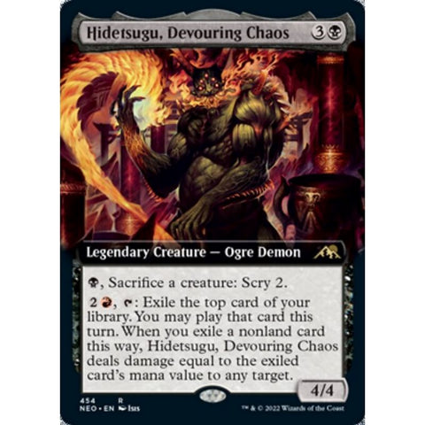 Magic Single - Hidetsugu, Devouring Chaos (Extendedart) (Foil)