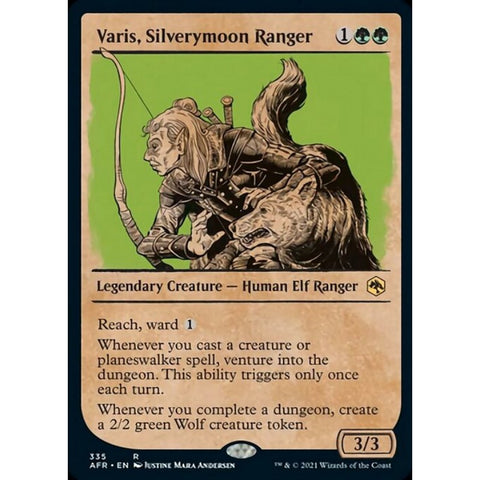 Magic Single - Varis, Silverymoon Ranger (Showcase) (Foil)