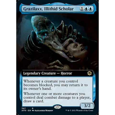 Magic Single - Grazilaxx, Illithid Scholar (Extended Art)