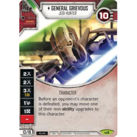 Star Wars Destiny Single - General Grievous - Jedi Hunter