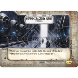 Star Wars Destiny Single - Weapons Factory Alpha