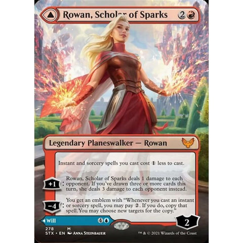 Magic Single - Rowan, Scholar of Sparks // Will, Scholar of Frost (Borderless)